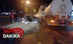 Otomobil ile akaryakıt tankeri çarpıştı: 1 ölü