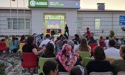 Laçin'de açık hava  sineması etkinliği