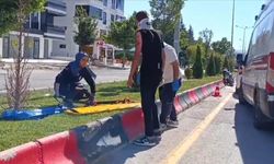 Motosiklet kazasında çocuklar yaralandı