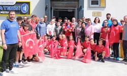 Avrupa şampiyonu  coşkuyla karşılandı