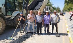 Boğazkale’de bozulan  yollara asfalt çalışması