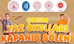 Yaz okullarına renkli kapanış
