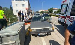 Çorum'da trafik kazasında 1 kişi yaralandı