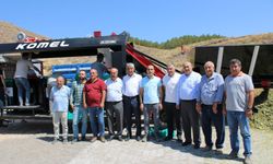 Küspe-silaj paketleme makinesi törenle hizmete girdi