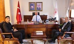 Vali Çalgan, Gazi Mehmet Şüküroğlu’nu ağırladı