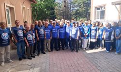 Çorum'da kamu işçileri greve çıktı: "Sadaka istemiyoruz"