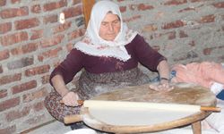 Çorum'da asırlık gelenek  olan imece usulüyle kışlık  yufka hazırlıkları başladı