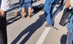 Motosikletin çarptığı adam ağır yaralandı