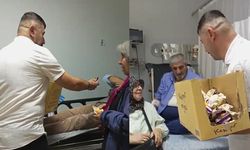 Çorum’da hastane çalışanları, hastalara okunmuş kek dağıttı