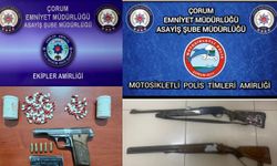 Asayiş operasyonlarında  çok sayıda silah ele geçirildi