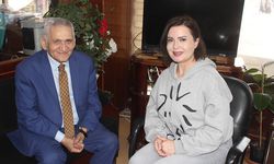 ÇORUM HABER Dostu Gönül Erçel’in ziyareti