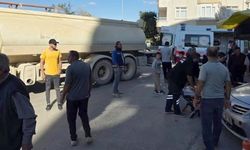 Tanker, bisikletli çocuğa çarptı