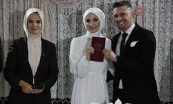 Bakan, Çorumlu çiftin nikâh şahidi oldu