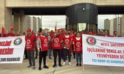 Hitit Üniversitesi işçileri kararlı: "Sadaka değil alınterimizin karşılığını istiyoruz!"