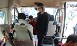 Kaymakam Nayman'dan okul servis araçlarına denetim