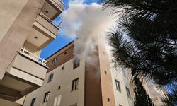 Apartman dairesinde yangın