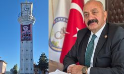 Ortaköy Saat Kulesi’ne Çorum FK bayrağı asıldı