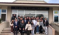 Hitit Üniversitesi öğrencilerinden Çorum Ticaret Borsası’na ziyaret