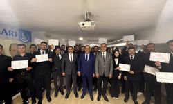 Ülkücü gençlere yangınla  mücadele kursu sertifikası