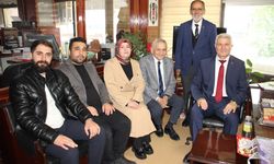 Mustafa Alagöz ve arkadaşlarının geçmiş olsun ve kutlama ziyaretleri