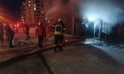 Çorum’da depo olarak kullanılan iş yerinde yangın