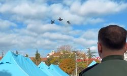 Çorum'da F-16'lar gösteri uçuşu yaptı! İşte o anlar