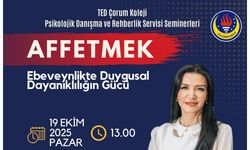 TED Koleji’nde herkese  açık ‘Affetmek’ semineri