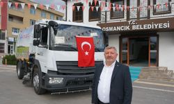 Osmancık’a yeni  çöp süpürme aracı