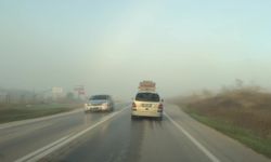 Amasya-Çorum yolunda  yoğun sis etkili oldu