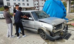 “Dur” ihtarına uymayarak  kaçan sürücü kaza yaptı