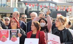 Çorum'da CHP, yoksulluğa karşı boş tencere eylemi yaptı!