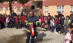 İlkokul öğrencilerine yangın eğitimi