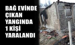 Çorum’da bağ evinde çıkan yangında 1 kişi yaralandı