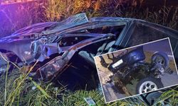 Takla atan otomobil hurdaya döndü: 1 yaralı