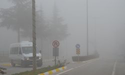 Çorum'da sis: Görüş mesafesi 50 metreye düştü