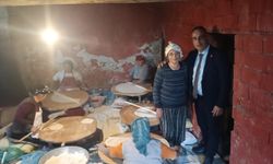 Yufka yapan kadınlara  ‘bereketli olsun’ ziyareti