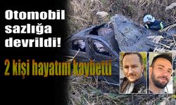 Otomobil sazlığa devrildi,  2 kişi hayatını kaybetti