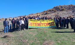 Köylerinde taş ocağı istemeyen yurttaşlar: "Demiryoluna karşı değiliz"