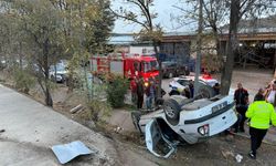 Takla atan otomobil hurdaya döndü: 1 yaralı