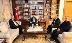 Vali Çalgan, şehit babasını makamında ağırladı