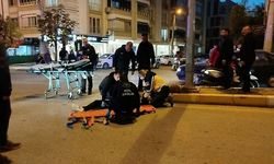 Otomobil ile motosiklet çarpıştı: Motosiklet sürücü yola savruldu