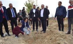 60 meyve fidanı toprakla buluşturuldu