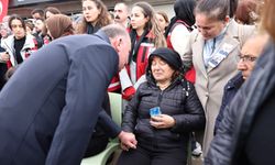 Şehidimiz için hüzünlü karşılama