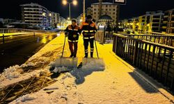 Belediye ekiplerinden “kar” mesaisi