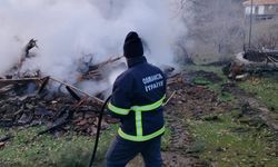 Osmancık’ta kerpiç  ev yangını korkuttu