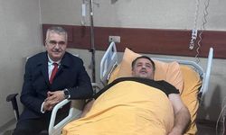 Yusuf Ahlatcı’dan Oğuzhan Kaya’ya geçmiş olsun ziyareti