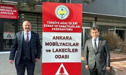 Mobilyacı esnafının sorun ve taleplerini federasyona taşıdı