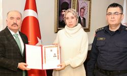 Vali Çalgan, silah kazasında  hayatını kaybeden Üsteğmen  Kablan'ın eşini kabul etti