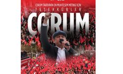 Özgür Özel’den Çorumlulara teşekkür