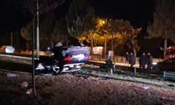 Araç takla attı: 5 yaralı